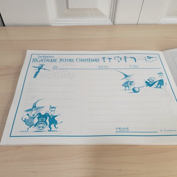 NIGHTMARE BEFORE CHRISTMAS Bundle: Zero Ghost Pup Plush & Letter Notepad Book - Picture 4 of 14